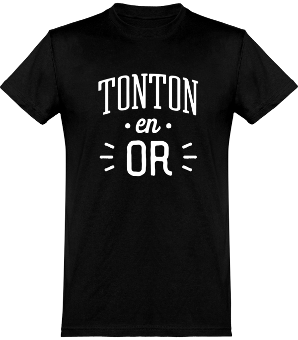 T shirt homme�tonton en or