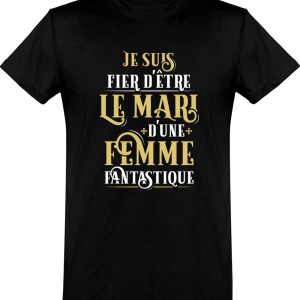 T shirt homme�un mari fier T shirt homme�un mari fier