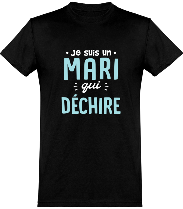 T shirt homme�un mari qui dechire