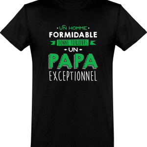 T shirt homme�un papa exceptionnel T shirt homme�un papa exceptionnel