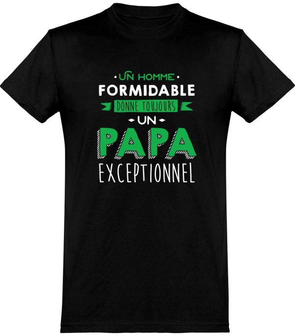 T shirt homme�un papa exceptionnel