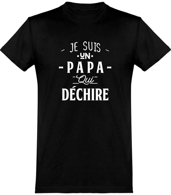 T shirt homme�un papa qui dechire