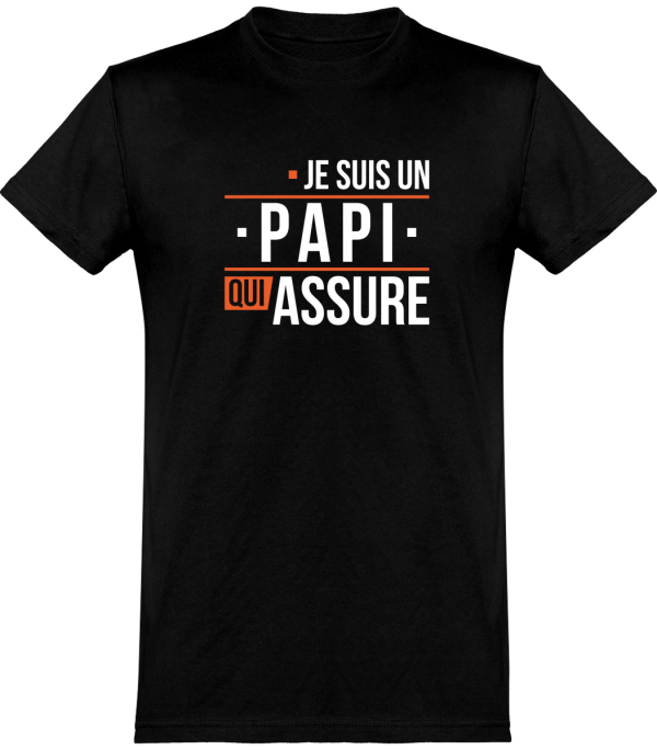 T shirt homme�un papi qui assure