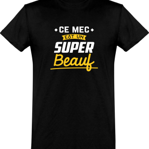 T shirt homme�un super beauf T shirt homme�un super beauf