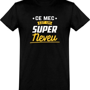 T shirt homme�un super neveu T shirt homme�un super neveu