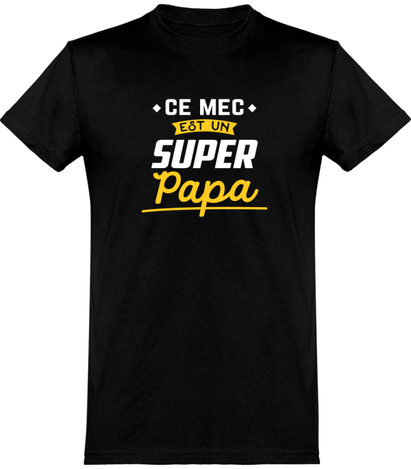 T shirt homme�un super papa