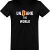 T shirt homme�unbank the world bitcoin
