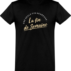 T shirt homme�une seule fin heureuse T shirt homme�une seule fin heureuse