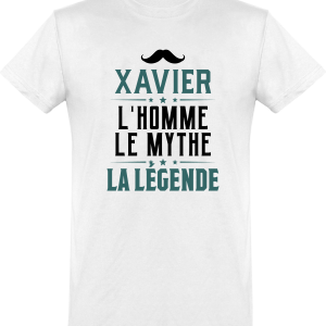 T shirt homme�xavier l’homme le mythe la legende