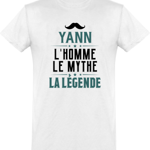 T shirt homme�yann l’homme le mythe la legende