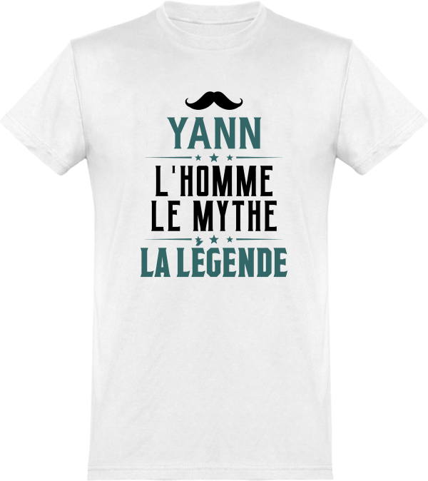 T shirt homme�yann l’homme le mythe la legende