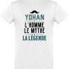 T shirt homme�yohan l’homme le mythe la legende