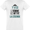 T shirt homme�yves l’homme le mythe la legende