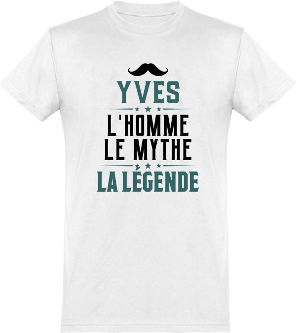 T shirt homme�yves l’homme le mythe la legende