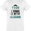 T shirt homme�yvon l’homme le mythe la legende