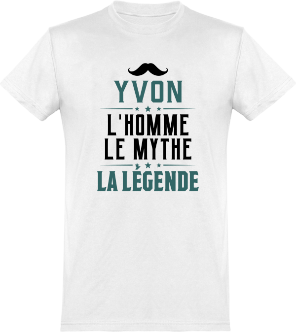 T shirt homme�yvon l’homme le mythe la legende