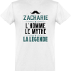T shirt homme�zacharie l’homme le mythe la legende
