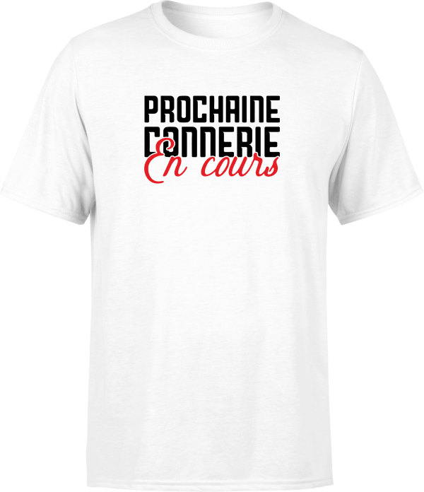 T shirt pas cher homme prochaine connerie en cours