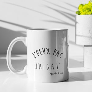 Mug – J’peux Pas J’ai G.A.V (garde a vue) Mug – J’peux Pas J’ai G.A.V (garde a vue)