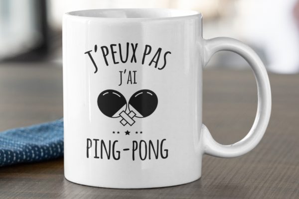 Mug – J’peux Pas J’ai Ping-Pong