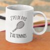 Mug – J&rsquo;peux Pas J&rsquo;ai Tennis