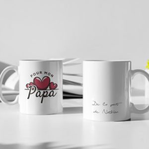Mug – Pour Mon Papa De La Part De (Votre Prenom) Mug – Pour Mon Papa De La Part De (Votre Prenom)
