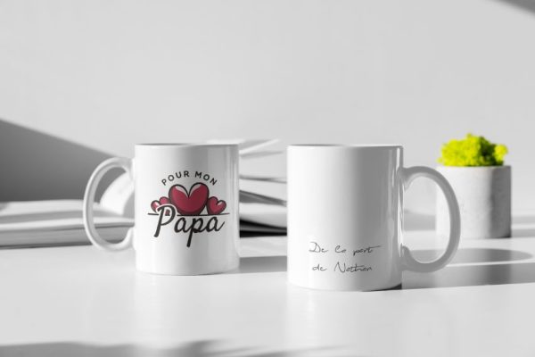 Mug – Pour Mon Papa De La Part De (Votre Prenom)