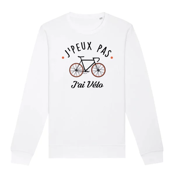 Sweat J_peux pas j_ai velo – Unisexe