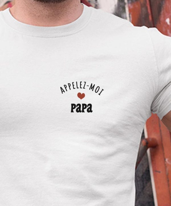 T-Shirt Appelez-moi Papa Pour homme