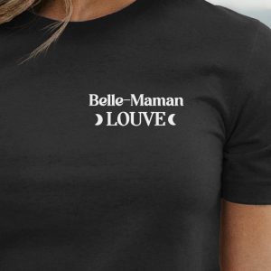 T-Shirt Belle-Maman Louve lune coeur Pour femme T-Shirt Belle-Maman Louve lune coeur Pour femme