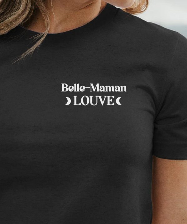 T-Shirt Belle-Maman Louve lune coeur Pour femme