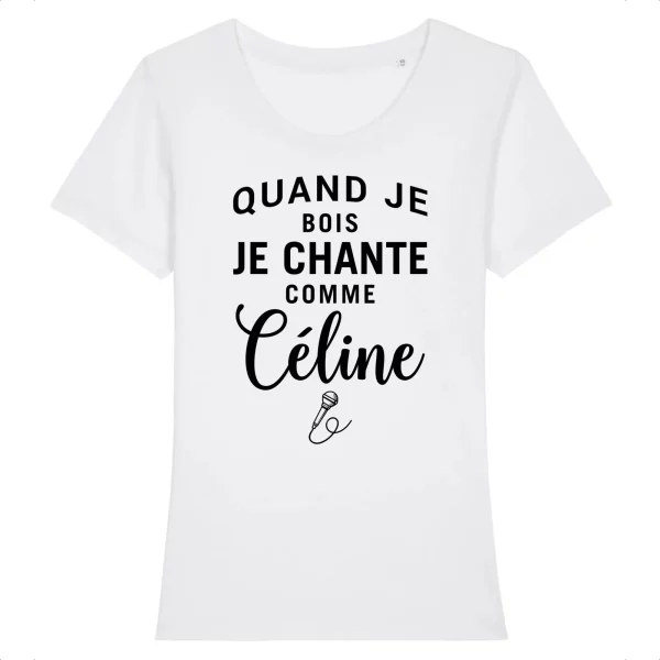 T Shirt Celine Dion Je chante comme Celine