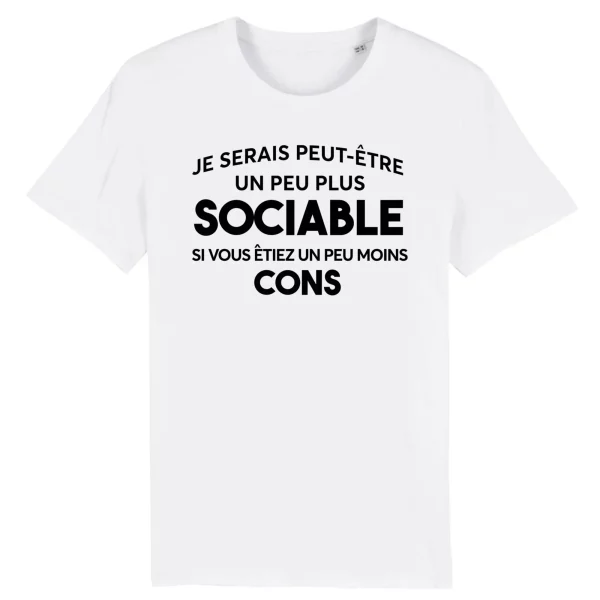 T-Shirt Etre sociable – Pour Homme