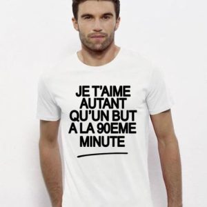 T-Shirt Je t’aime 90eme minute