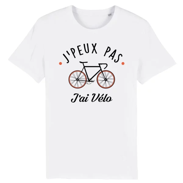 T Shirt J’peux pas j’ai velo – Pour Homme