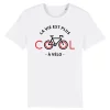 T Shirt La vie est plus cool a velo – Pour Homme
