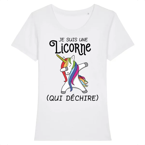 T Shirt Licorne qui dechire