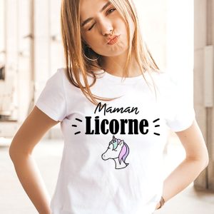 T-Shirt Maman Licorne pour femme T-Shirt Maman Licorne pour femme
