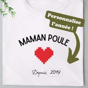 T-Shirt Maman poule depuis XXX pour femme T-Shirt Maman poule depuis XXX pour femme