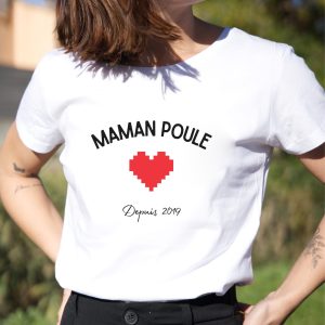 T-Shirt Maman poule depuis XXX pour femme