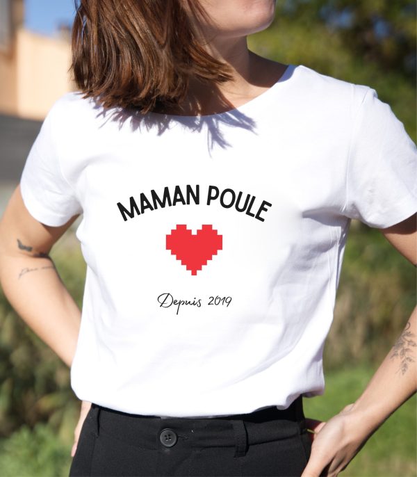 T-Shirt Maman poule depuis XXX pour femme