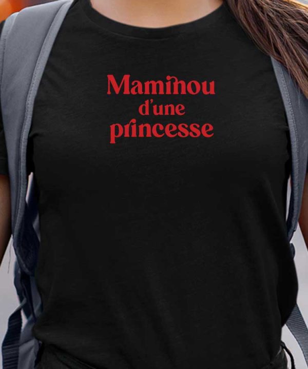 T-Shirt Maminou d’une princesse Pour femme