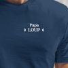 T-Shirt Papa Loup lune coeur Pour homme