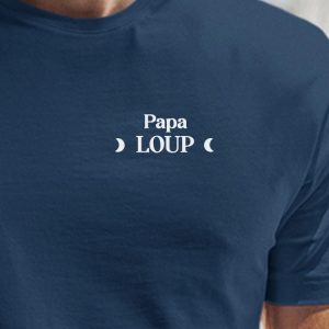 T-Shirt Papa Loup lune coeur Pour homme T-Shirt Papa Loup lune coeur Pour homme
