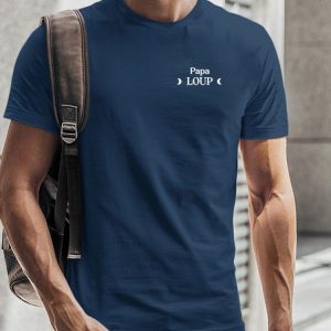 T-Shirt Papa Loup lune coeur Pour homme T-Shirt Papa Loup lune coeur Pour homme