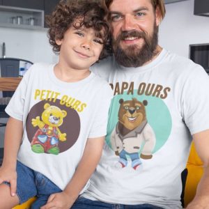 T-Shirt Papa Ours  Petit Ours Pack