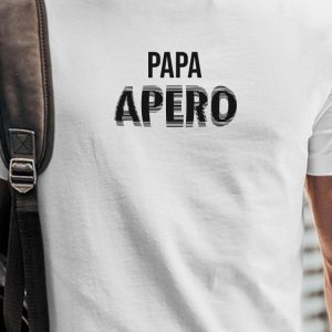 T-Shirt Papa apero face Pour homme