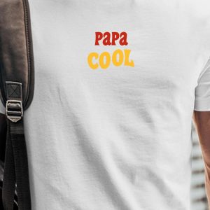 T-Shirt Papa cool disco Pour homme