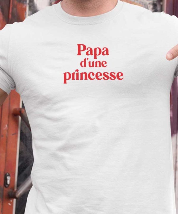 T-Shirt Papa d’une princesse Pour homme