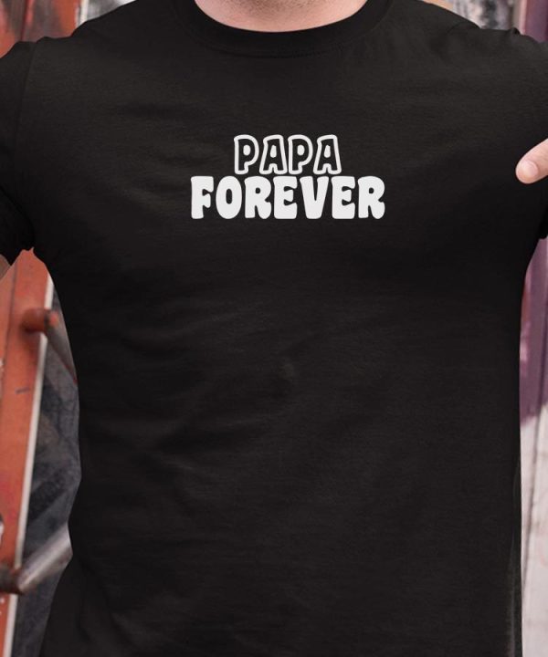 T-Shirt Papa forever face Pour homme